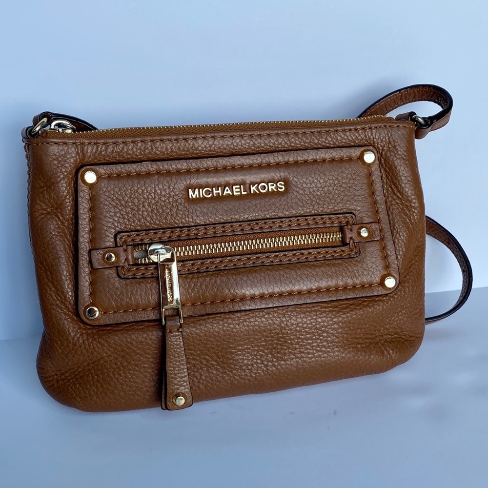 Michael Kors Cognac Crossbody Satchel